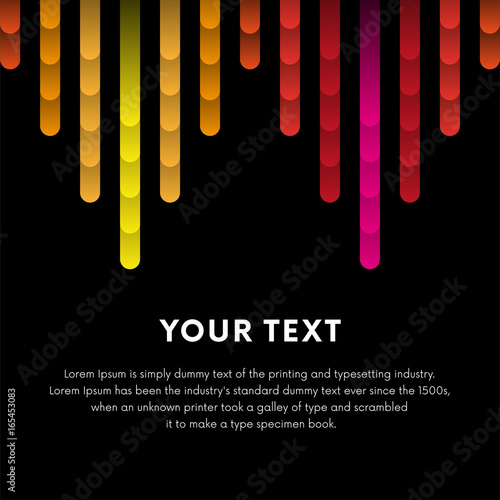 Illustration of colorful musical bar showing volume. Colorful music equalizer sound waves background. Vector illustration, Graphic Design Editable For Your Design.