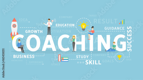 Coaching concept illustration.