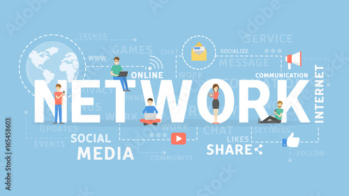 Network concept illustration.