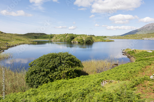 Landascapes of Ireland. Connemara in Galway county © puckillustrations