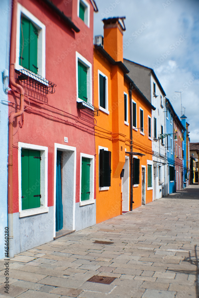 Casas de colores en Murano