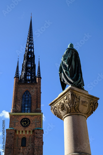 View of Riddarholmskyrkan on a sunny day photo