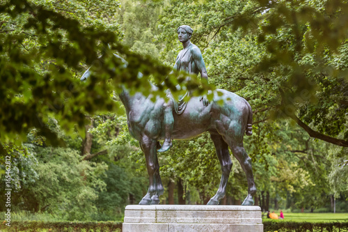 Canvas Print tiergarten park berlin germany
