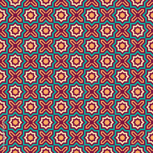 Pattern ready for textile printing or tile floor