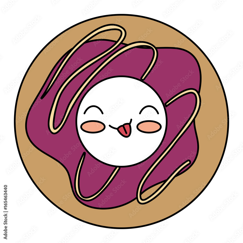 delicious donut kawaii character vector illustration design delicious donut kawaii character vector illustration design