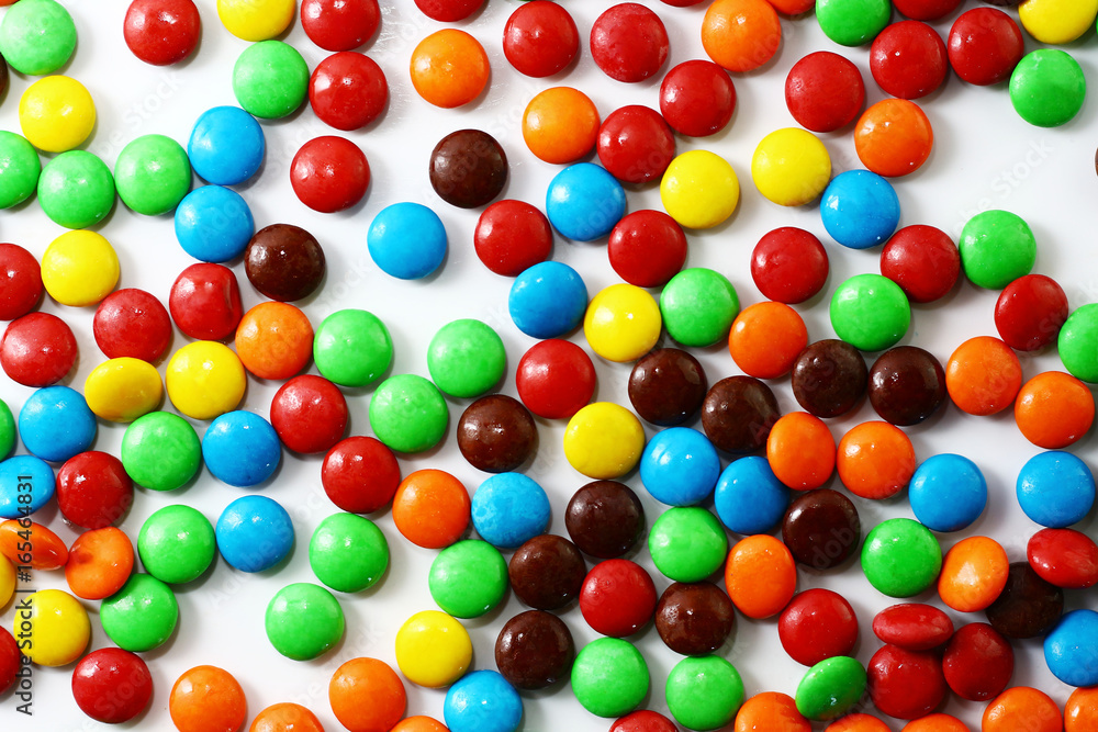 sweet color candy in white background sweet color candy in white background