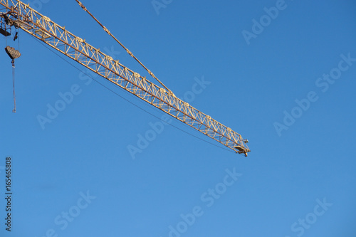 Tower crane on construction...