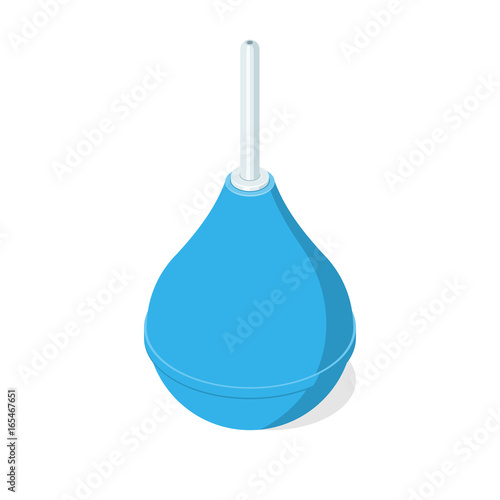 Blue rubber enema
