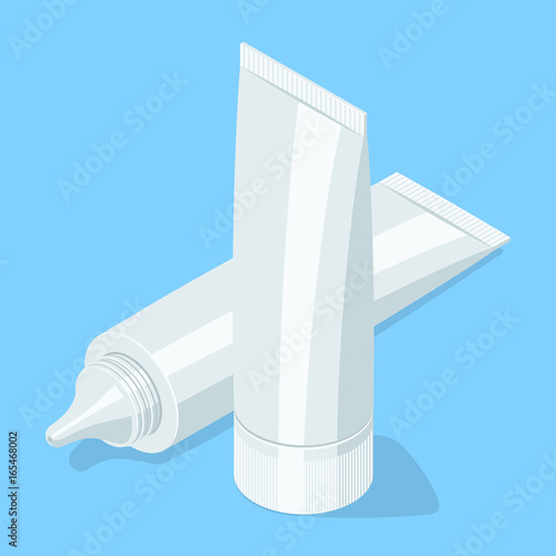 Medical cream gel tube.