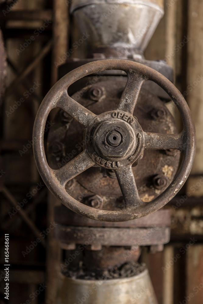 Old factory in industrial zone