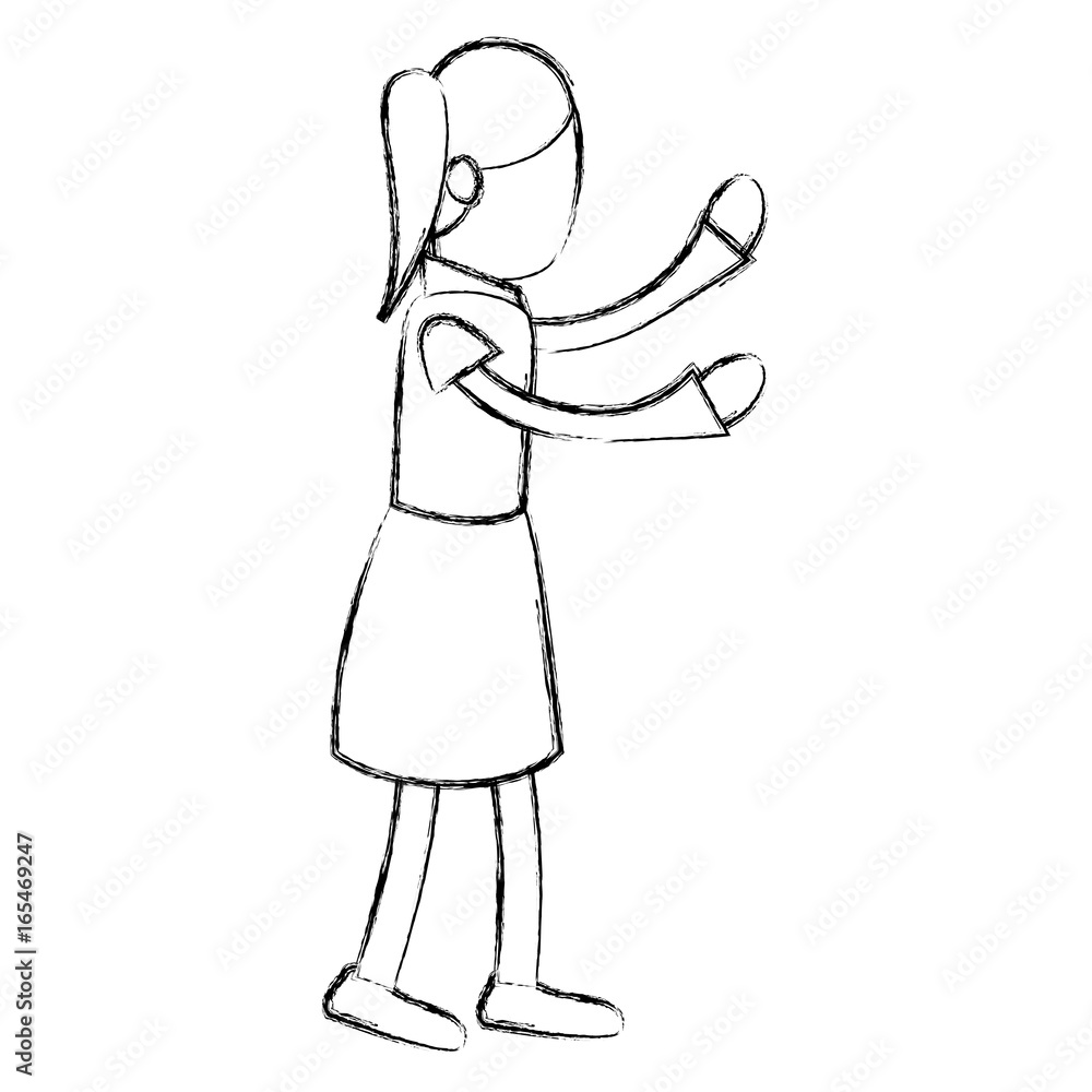 Avatar of actris in actoral pose vector illustration design Avatar of actris in actoral pose vector illustration design
