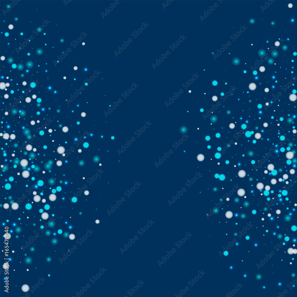Beautiful falling snow. Abstract shape with beautiful falling snow on deep blue background. Vector illustration. Beautiful falling snow. Abstract shape with beautiful falling snow on deep blue background. Vector illustration.