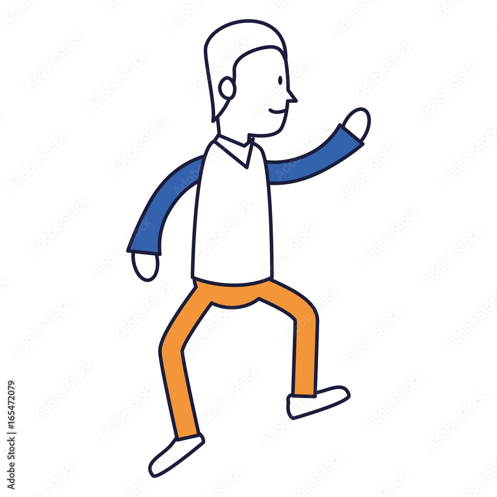 Avatar of an actor acting pose vector illustration design