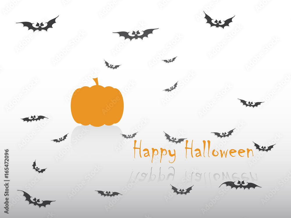 Halloween bats greetings card