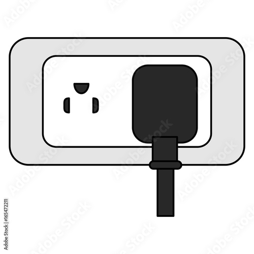 energy plug with socket vector illustration design