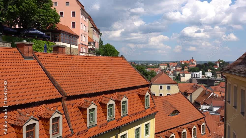 Meissen, Germany : Panoramic View of historic Meissen city center, Germany . Meissen is a town on both banks of the Elbe river in the Free State of Saxony, in eastern Germany. Meissen, Germany : Panoramic View of historic Meissen city center, Germany . Meissen is a town on both banks of the Elbe river in the Free State of Saxony, in eastern Germany.