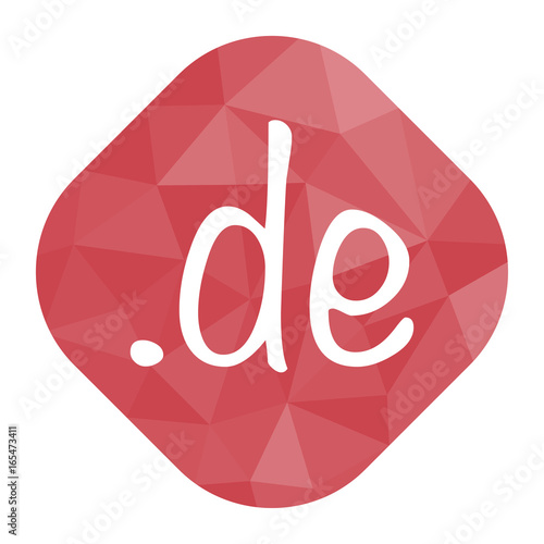 geometrischer Icon - de Domain URL