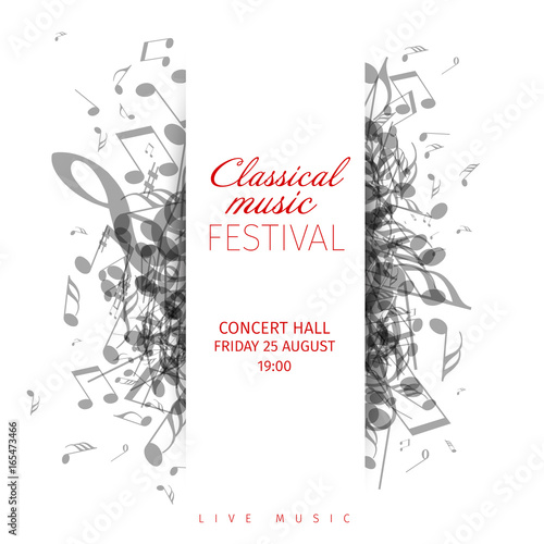 Classical music concert poster template