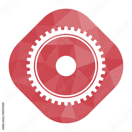 geometrischer Icon - Zahnrad Mechanik