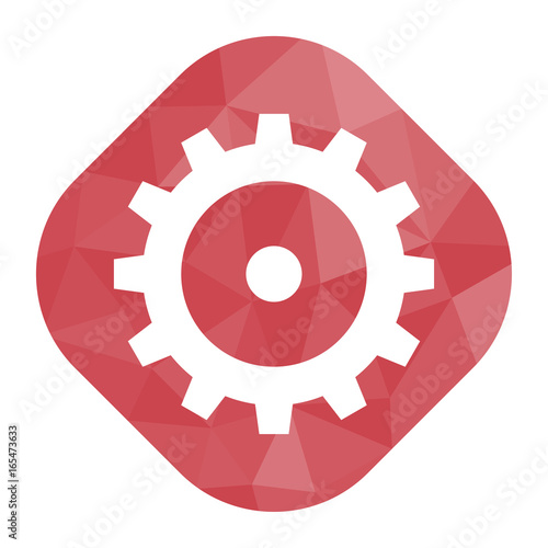 geometrischer Icon - Zahnrad Einstellungen