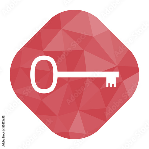 geometrischer Icon - Schlüssel retro