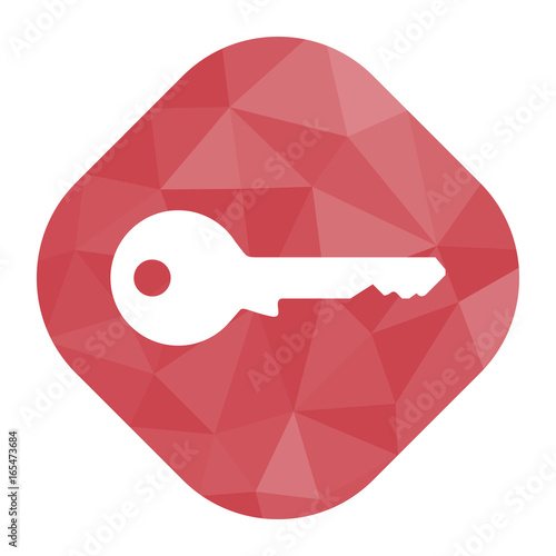 geometrischer Icon - Schlüssel Sicherheit