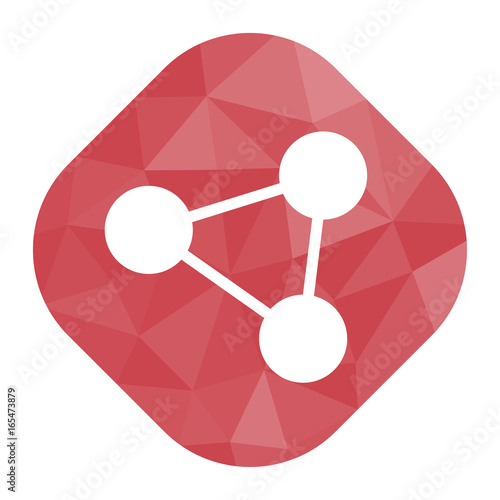 geometrischer Icon - Netzwerk