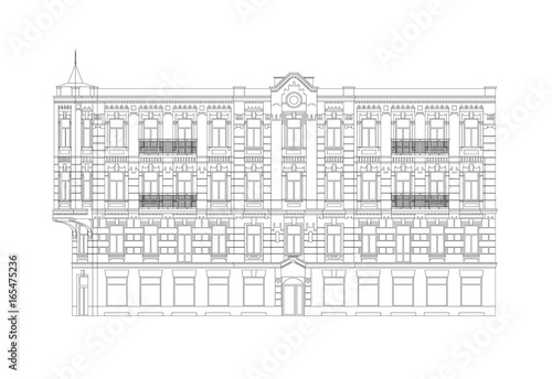 Facade Of The Classical Building