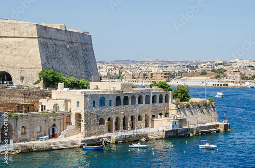 Marsamxett Harbour and a small town Ta' Xbiex photo