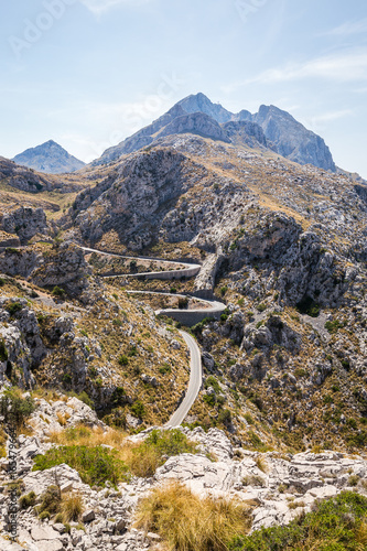 Sa Calobra road - Carretera de Sa Calobra in Mallorca Island, Spain. This road is one of the most scenic and dangerous road in the world.