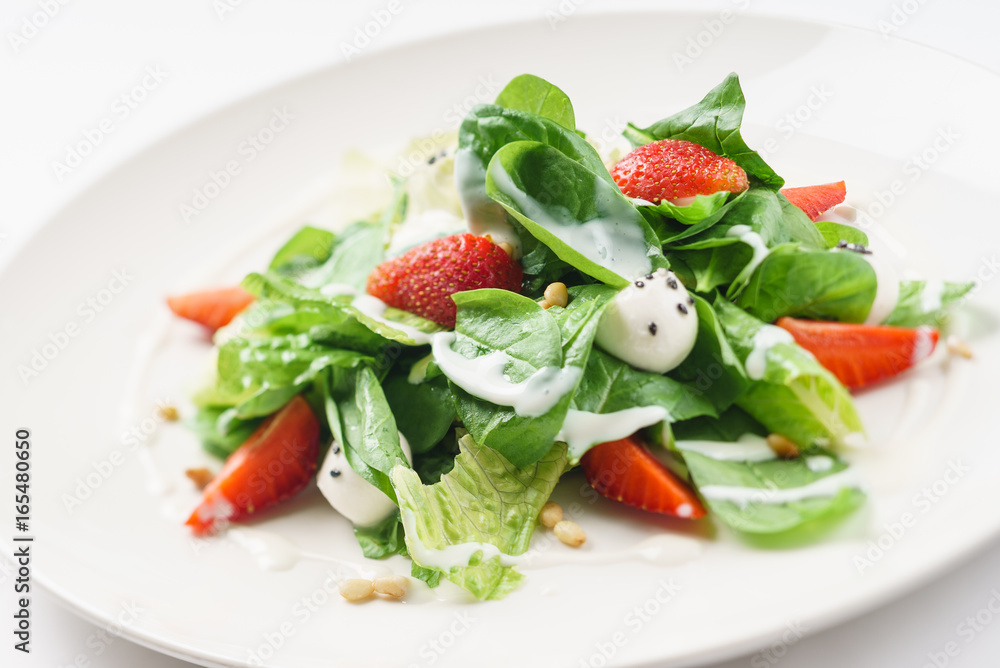 salad with strawberries salad with strawberries