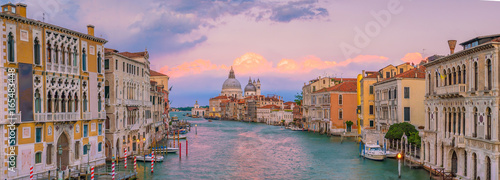 Grand Canal in Venice, Italy with Santa Maria della Salute Basilica © f11photo