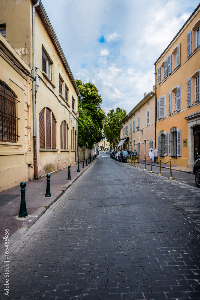 Main street in Saint Tropez.