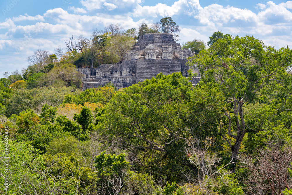 Structure Two in Calakmul, Mexico