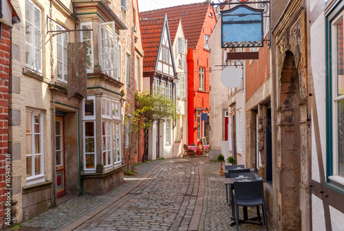 Bremen. Old picturesque streets. © pillerss