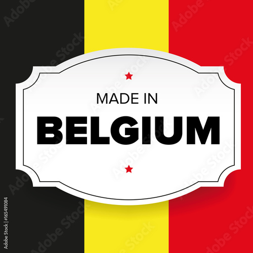 Made in Belgium label