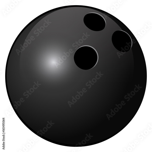 Isolated bowling ball