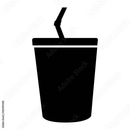 Isolated drink cup icon
