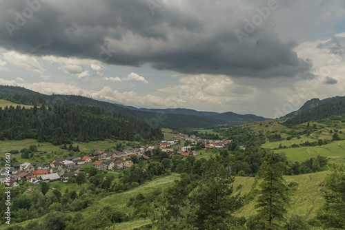 Velky Lipnik village in Pieniny national park