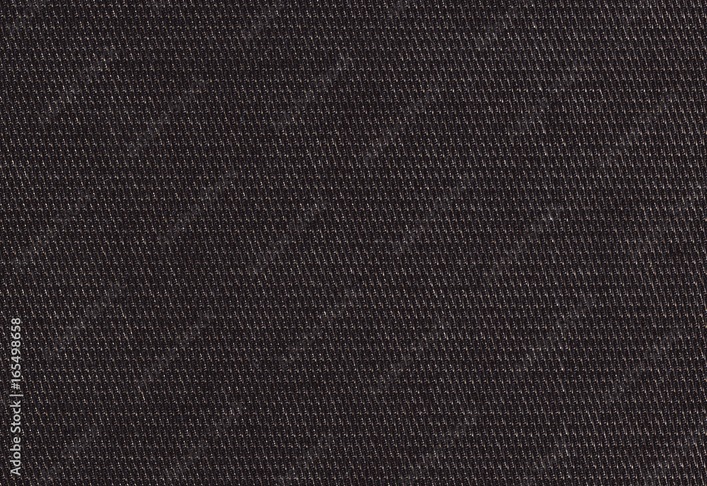Polyamide fabric background, texture. Brilliant black color, high  resolution Stock Photo