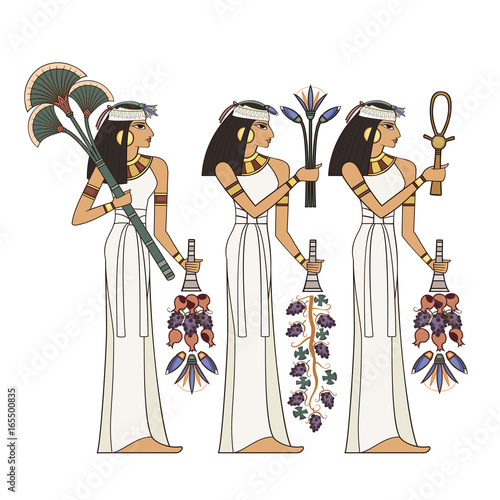 Murals with ancient egypt scene