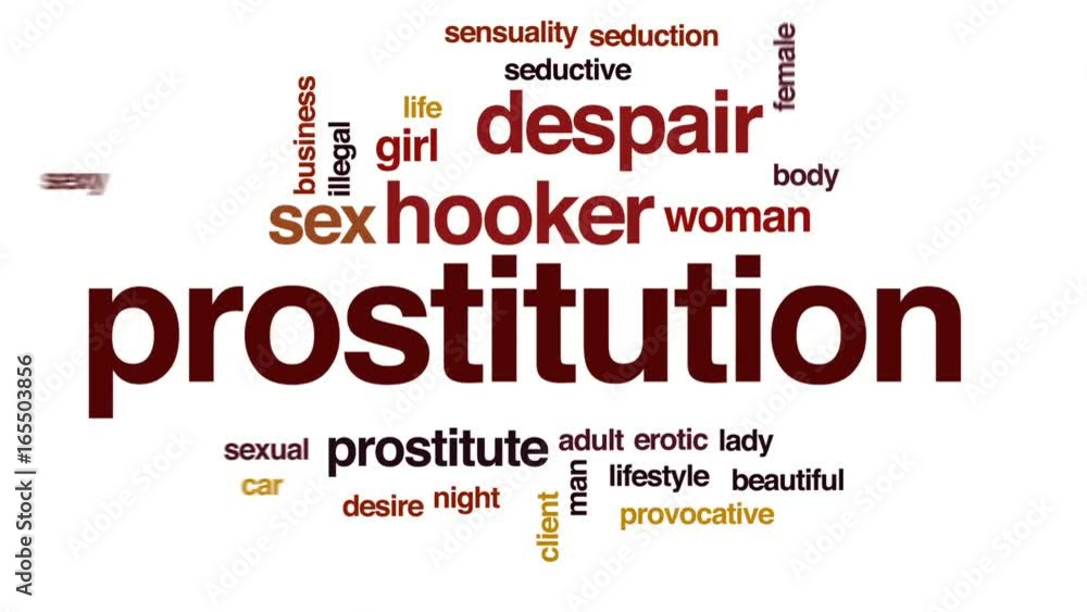 Prostitution animated word cloud, text design animation. Prostitution animated word cloud, text design animation.