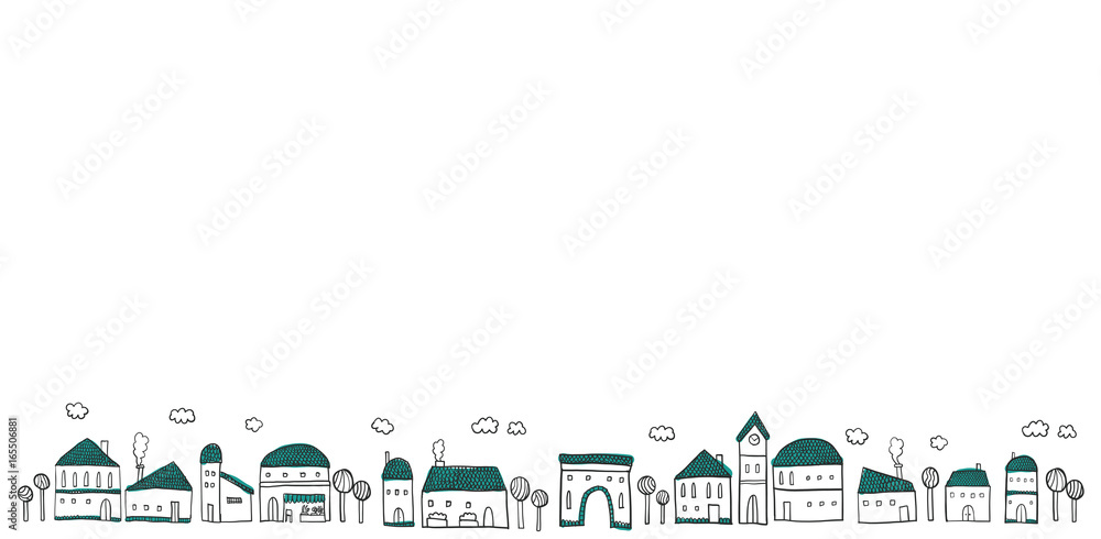 Naklejka premium cityscape.