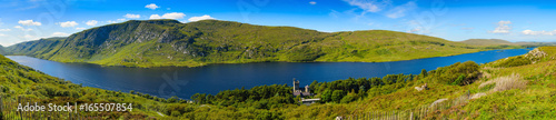 Fototapeta Naklejka Na Ścianę i Meble -  Great beautiful panorama of the Glenveagh lake. County Donegal. Ireland