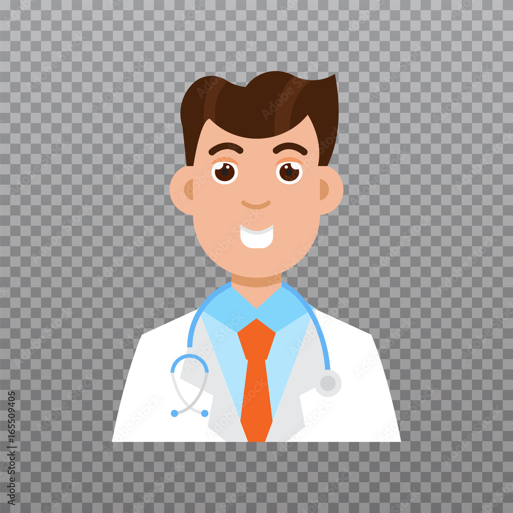 Doctor avatar, Medical staff icon. Vector illustration