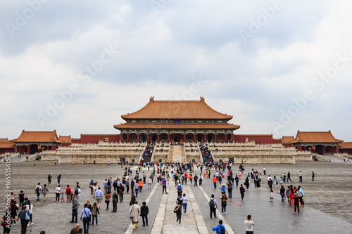 Central hall of The Forbidden City in Beijing, China