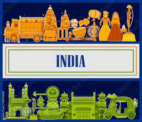 15th August Independence of India tricolor background