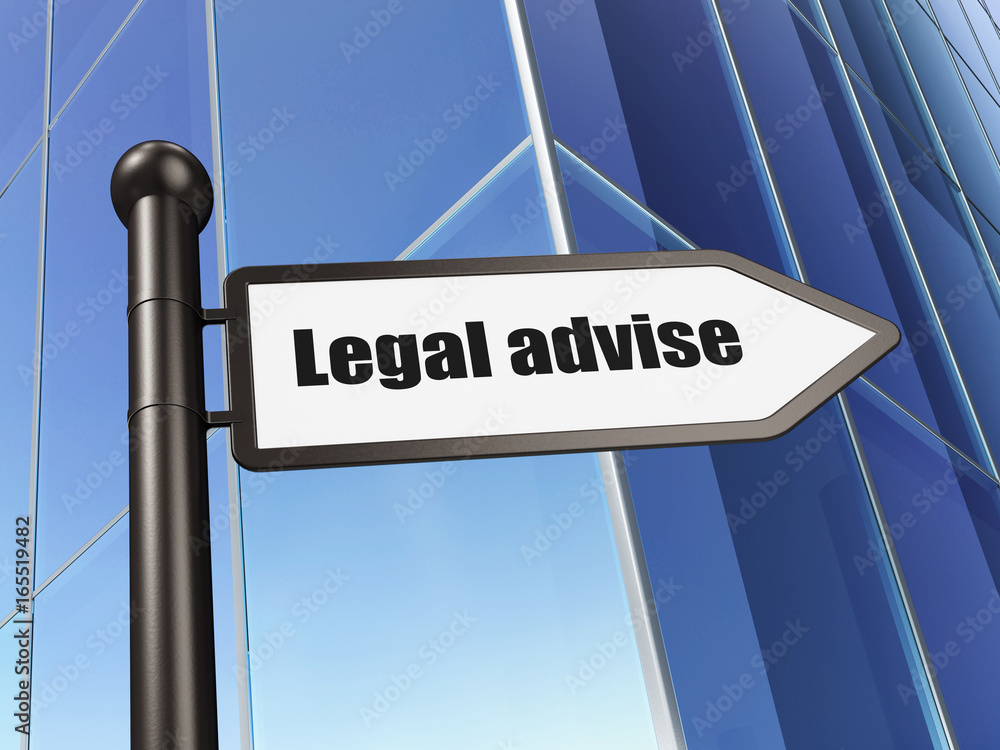 Law concept: sign Legal Advise on Building background