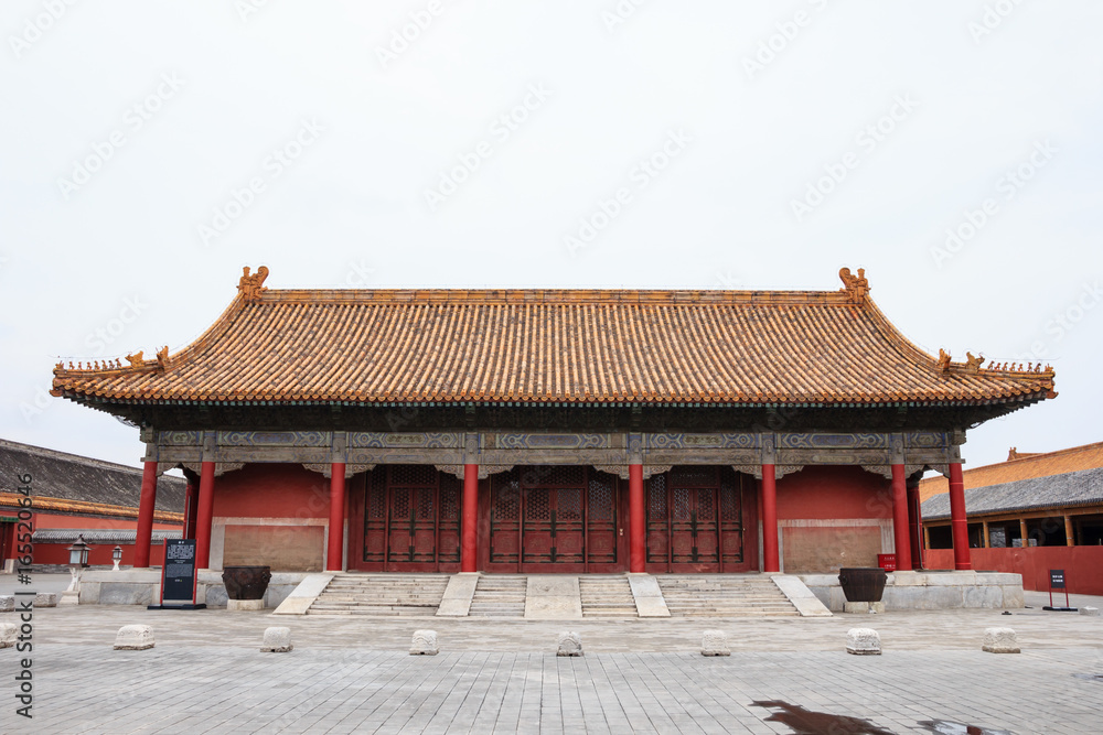 Traditional Chinese architecture in the Forbidden City in Beijing, China Traditional Chinese architecture in the Forbidden City in Beijing, China