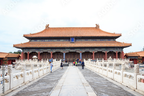Imperial building in the forbidden city in Beijing, China
